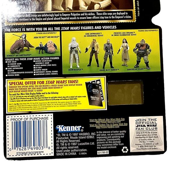 VTG Star Wars the Power of the Force Stormtrooper Action Figure 1997, NIP, NM - Picture 6 of 6